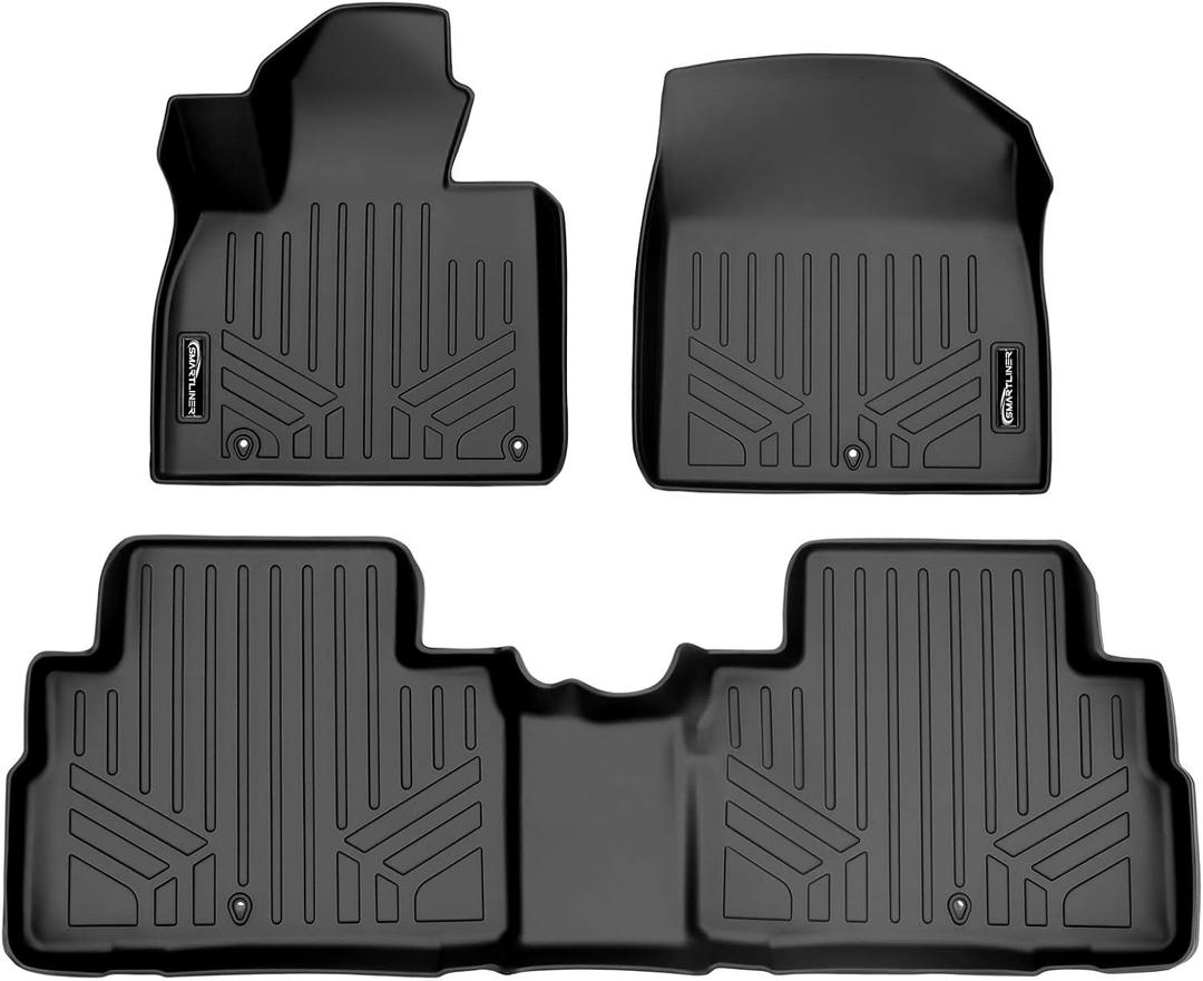 MAXLINER All Weather Custom Fit 2 Row Floor Mat Liner Set Compatible with 2020-2025 Kia Telluride