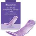 Lansinoh Hot and Cold Postpartum Pads Reusable Perineal Ice Packs for Postpartum Recovery, Labor & Delivery Essentials, 2 Count