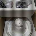 iPettie Tritone Ceramic Cat Water Fountain, Heavy-Duty Waterer for Pets, 2.1 Liters / 2.2 Quart Filtered Water Purifier with Replacement Filters and Foam, White