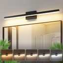 Joossnwell Bathroom Vanity Light Black Dimmable 5CCT Bathroom Lighting FIixtures Over Mirror 39.37 Inch Modern Vanity Light bar Led Bath Light ETL Certificated, 39.37 Inch Long