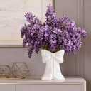 Disoza White Bow Vase Ceramic Cute Vase Decorative Minimalist Flowers Tulip Pampas Grass Flower Modern Home Decor for Table Bathroom Shelf Centerpieces