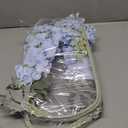 OUKEYI 33.5in 6pcs Fake Flowers Delphinium Artificial Flowers Silk Flowers Larkspur Artificial Flowers Long Stem Flowers for Tall Vase Home Wedding Party Decor (Light Blue)