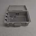 Electrical Junction Box, Ventilated Design, Cable Grommets, Indoor/Outdoor Use with Mounting Panel & Hinged Cover. Waterproof IP 65. (Grey Cover, 11.8"x7.9"x5.1")