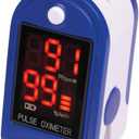 Roscoe Medical Finger Pulse Oximeter Oxygen Saturation Monitor - Pulse Ox Fingertip o2 Monitor for Pediatric and Adult - Sports and Aviation Use Only