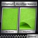 UNIMADE Microfiber Cleaning Cloth, 100PK Commercial Grade Work Rags Microfiber Towels for Cars Cleaning Rags Bulk Detailing Cloth for Automotive Bar Mechanic Restaurant Garage, 11.5"x11.5", Multicolor