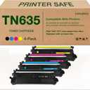 TN635 TN-635 Toner Cartridge Replacement for Brother TN635XL TN635 Toner Work for HL-L8430CDW HL-L8430CDWT HL-L8570CDW MFC-L8730CDW MFC-L8930CDW MFC-L8970CDW MFC-EX575 EX575 Toner Printers