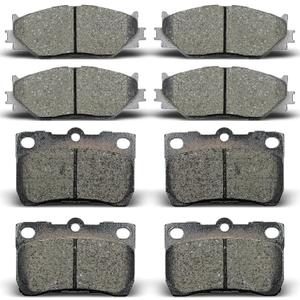 ALADICHE Front Rear Brake Pads Compatible with 2006-2008 LEXUS IS250 (D1113 D1178)