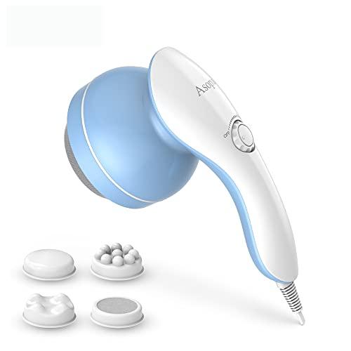Asopal Cellulite Massager, Hand Held Deep Tissue Massager for Muscles, Back, Shoulder, Neck, Leg, Calf,Foot, Electric Percussion Body Massage Machine