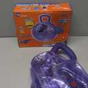 Flybar Hopper Ball for Kids, Inflatable Bouncy Ride-On Ball w/Handle for Indoor & Outdoor Active Play, Includes Pump, Jump Ball Toy for Boys & Girls, Supports Up to 165 lbs, Ages 3+, 18-Inch, Small (Rocket Led Purple)