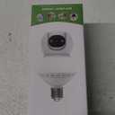 Light Bulb Security Camera, 2.4G/5GHz WiFi 2K Security Cameras Wireless Outdoor Indoor, Bulb Cameras for Home Security, AI Human Detection, Siren Alarm,2 Way Talk, Color Night Vision, Compatible with Alexa (White)