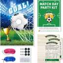 2026 Soccer Party Games for Adults, Soccer Watch Party Supplies Kit with Match Day Prediction Cards & Game Night Activities