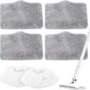 Microfiber Steam Mop Pads Compatible with ACHTFACH & ScrubWiz Steam Mop, Washable & Reusable Microfiber Steam Mop Cloth for All Types of Surfaces