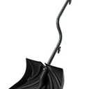 Snow Shovel for Driveway 17-Inch Wide Ergonomic Heavy Duty Snow Removal Winter Tool 57" Long with Bent Handle Aluminum Edge Sharp Blade for Car Garage