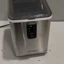 Aeitto Countertop Ice Maker Machine, 26lbs Ice in 24H, 8 Bullet Ice Cubes in 6 Mins, Self-Cleaning Portable Ice Maker with 2 Ice Sizes, Basket & Scoop for Home, Kitchen, Office, Stainless Steel