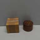 Small Wooden Urn for Human & Pet Ashes Handcrafted Tree of Life Mini Memorial Keepsake Decorative Round Cremation Urn for Dogs, Cats & Loved Ones