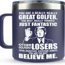 Golf Gifts for Men Golfers - Golf Christmas Gifts - Cool Stuff for Golfers for Fathers Day, Birthday, Christmas - Funny golfs gifts for Dad - golf Accessories for Men, Dad, Uncle - Golfs Mug 14Oz