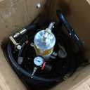 VEVOR Grease Pump, 5 Gallon Air Grease Pump with 13 ft High Pressure Hose and Grease Gun, 20L Pneumatic Grease Pump with Wheels, Portable Lubrication Grease Pump