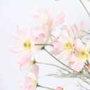 2 Pcs Artificial Flowers Plants Calliopsis Silk Flower Arrangements Wedding Bouquets Decorations Plastic Floral Table Centerpieces for Home Kitchen Garden Party Decor Approx 23.6'' High - Light Pink
