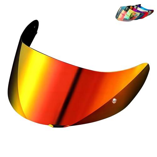 Logto Replacement Motorcycle Helmet Visor Compatible with K1 K3SV K5 K5-S Helmet Accessories (Revo Deep Red)