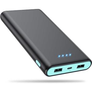Portable Charger Power Bank 25,800mAh,5V/3A USB C in&Out Fast Phone Charging with Intelligent Smart IC,3 USB Port External Cell Phone Battery Pack Compatible with iPhone 16 15 14,GalaxyAndroid-Green