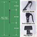 Cabinet Jacks for Installing Cabinets, Heavy Duty Adjustable Third Hand Furniture Jack Rod Celling Extend 49.2" - 114.2" inche 154lbs for Dust Barrier Poles, Drywall Lift Jack & Zip Wall, 4-Pack