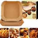DUFRE 150Pcs Air Fryer Paper Liners 9.5 INCH [ Fit 5-10 QT] Parchment Paper, Disposable Square Paper for Air Fryer Non-stick Oil-proof Waterproof for Baking, Microwave, fathers day for dad