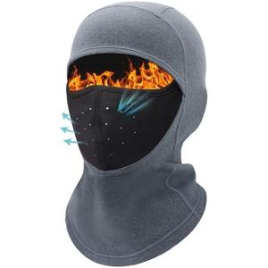 Kids Balaclava Ski Mask (With Breathable Holes) Windproof Winter Fleece Neck Face Warmer Boys Girls, One Size