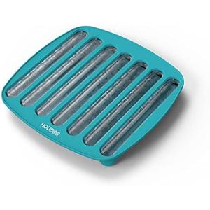 Houdini Silicone Collins Ice Tray with Easy to Remove Ice Spheres, Blue