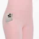 THE GYM PEOPLE Girls Workout Leggings Kids High Waist Stretch Athletic Dance Yoga Pants with Pockets (Pink, XL)