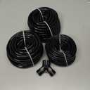 3 Beduans 8mm x 5mm Black Pneumatic Tubing Pipe PU Polyurethane Air Compressor Tubing Hose Pipe Line Fluid Transfer 39.4ft 12 Meter
