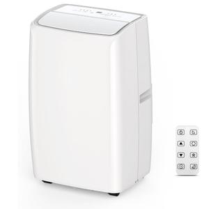 14000Btu Portable Air Conditioner Cools up to 750 Sq.Ft, 3-in-1 Quiet Portable AC Unit with Remote Control & Installation Kits for Large Room, 3 Speed, Auto Swing, 24H Timer