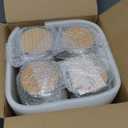 ANSQU Set of 4 Vintage Glass Airtight Storage Jars, 17 FL OZ Glass Storage Containers with Bamboo Lids, Canning Jar for Kitchen Counter, Pantry, Cookie, Coffee, Tea, Sugar, Cute Jars