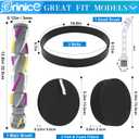 Filter Brush Roll Replacement for Bissell Cleanview Swivel Pet Crosswave 1820 1823 1825 2253 2252 2255 2256 2260 2316 2383 Vacuum Cleaner Parts, 1 brush roll + 2 foam & felt filters + 2 belts