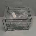 mDesign Pot Lid and Pan Rack — Metal Wire Rack for Cabinets, Pantries or Kitchen Surfaces — Freestanding Pan Stand with 5 Slots for Pans, Pots, Lids and Crockery — Black