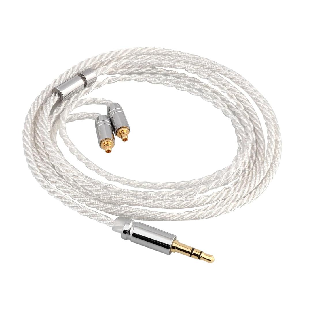 Linsoul Tripowin Solstice 26AWG Silver-Plated Copper HiFi IEM Cable for in Ear Monitor, Audiophile(MMCX)