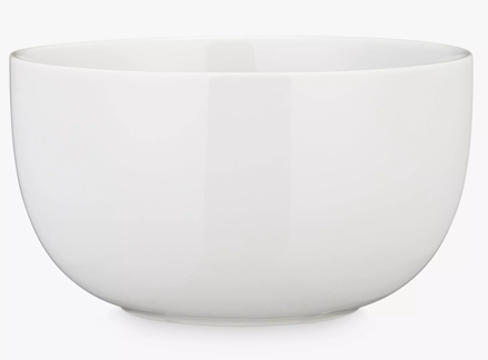 Cereal Bowls Set of 2, White Soup Bowls 20 oz / 6 inch | Ceramic Breakfast Bowl, Kitchen Bowl for Salad, Pasta, Oatmeal, Noodle, Rice, Microwave and Dishwasher Safe