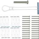 CondoMounts EDA1426 Universal Wall Mounting Anchors for Steel and Metal Studs | TV Mount | Cabinets | Holds 90lbs | Includes 25 Elephant Anchor Set