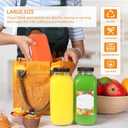 AuroTrends 32 oz Glass Juice Bottles with Lids 3 Pack - Large 960ml Reusable Bottles for Juice, Kombucha, Lemonade, Smoothies & Craft Soda with Leak-Resistant Cap
