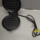 CROWNFUL Mini Waffle Maker, 4" Chaffle Maker with Compact Design, Easy to Clean, Non-Stick Surface, Recipe Guide Included, Perfect for Breakfast, Dessert, Sandwich, or Other Snacks, Black