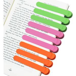 2 x 9Pcs Automatic Bookmark - Smart Book Marks for Reading, Silicone Bookmarks for Women and Kids, Unique Book Markers - Page Holder Accessories