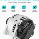 Alternator Fit for Nissan Altima Sentra 2.5L 2007-2012, Rogue 2.5L 2011-2013 (Only for 3-pin Plug), Rogue Select 2.5L 2014 2015, 23100JA02A, 23100JA02B, TG12C032SP, TG12S217, 23100JA02C, 40040102