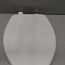 Bemis 7300SLEC Slow Close Toilet Seat, Easy Clean Hinges and Durable Plastic Seat, Made in USA, Elongated, White