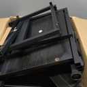 Furnulem 5 Drawer Black Dressers for Bedroom 2 Tier Shelf Storage Small Fabric Dresser for Closet Sturdy Metal Frame Modern Style Storage Cabinets Organization Units for Hallway Rooms, Black Oak