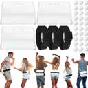 Vinsot 3 Sets Baby Shower Games Bridal Funniest Baby Shower Play, Interactive Shaking Balls for Boy or Girl, Table Tennis Twerk Game (White)