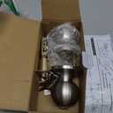 BESTTEN Keyed Entry Door Knob with Lock, Heavy Duty Interior and Exterior Door Lock, Standard Ball, Satin Nickel