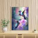 ARTISTKISS 4 Pack Hummingbirds Diamond Painting Kits for Adults - Diamond Art Kits for Adults Beginner,DIY Round Full Drill Paintings with Diamonds Gem Art for Home Wall Decor Gifts 11.8x11.8inch