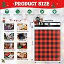 Oududianzi Christmas Poly Mailers 10x13, 100PCS Plastic Shipping Bags, Mailers Poly Bags for Shipping, Self-Seal Mailing Bags, Holiday Polymailers Packaging Bags for Small Business and Clothes (Red Plaid)