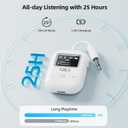 1Mii Bluetooth 5.3 Transmitter w/Screen for TV to 2 Headphones, aptX AD/LL/HD Hi-Fi Audio, 25H Playtime, 3.5mm AUX Bluetooth Adapter for TV, PC, CD Player, MP3, Gym, Projector - Transmitter Only