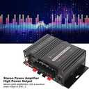 Power Amplifier, AK-160BT Bluetooth 5.0 Stereo Audio, 2 Channel Amplifier Receiver 20W x 2, 12V Mini Home Power Amplifier Universal for Car Home Bar Party