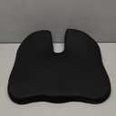 Benazcap Car Seat Cushion - Memory Foam Car Seat Pad - Sciatica & Lower Back Pain Relief - Car Seat Cushions for Driving - Road Trip Essentials for Drivers (Black)